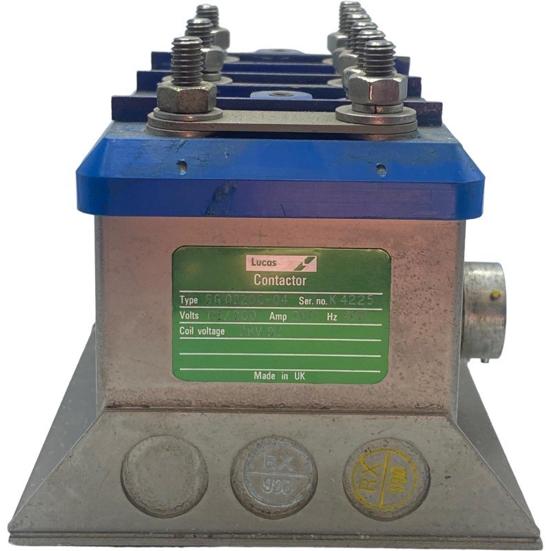SG02206-04 Lucas Mil Spec Relay Contactor 200A/28Vdc/400Hz