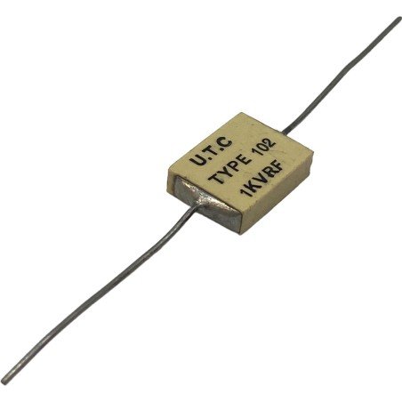 3.2nF 3200pF 1000V 1KV Axial HIgh Voltage Ceramic RF Capacitor UTC Type 102 15x11.5mm