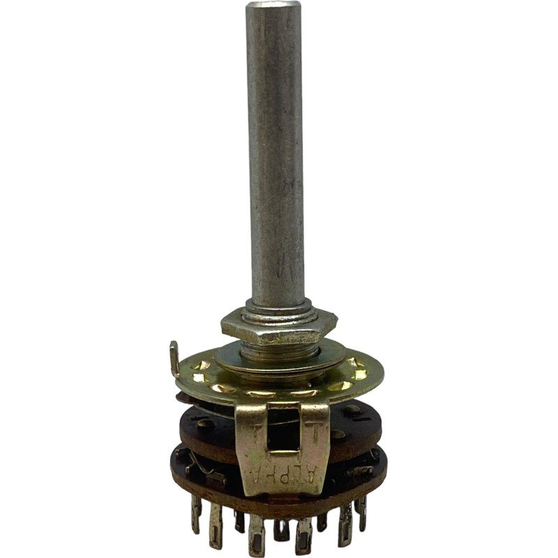 Alpha Rotary Switch 5 Pole 2 Position Panel Mount With Solder Lug Taiwan