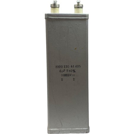 6uF 1000VDC 1KV 10% Dielectic Paper Capacitor 222223041605
