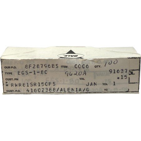 0.15Ohm R15 1W 1% Axial Mil Spec Film Resistor RWR81SR150FS Dale Qty:100