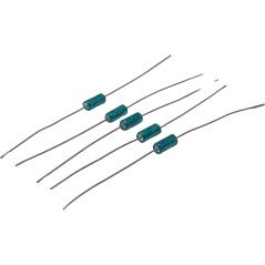 2.2uF 20V 10% Axial Tantalum Capacitor 7x3.5mm Qty:5