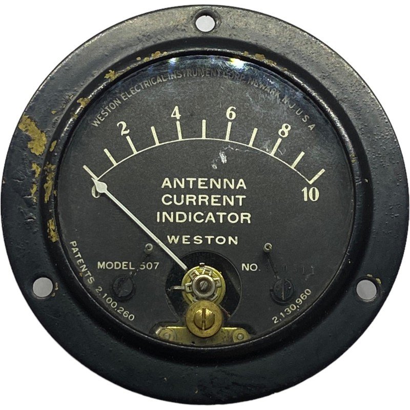 0-10 Analog Panel Meter Antenna Current Indicator Weston 66mm 2.6''