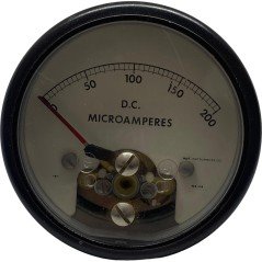 0-200uA Analog Panel Meter Ammeter 70mm 2.75''