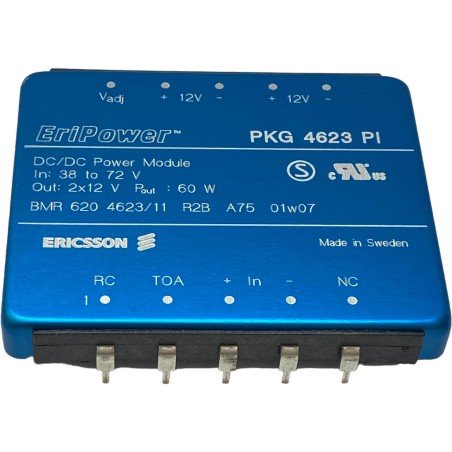 PKG4623PI Ericsson DC/DC Converter In:38-72V Out:2x12V 60W