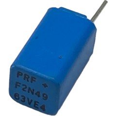 2.49nF 2490pF 63V 1.25% Radial Film Capacitor PRF MCE