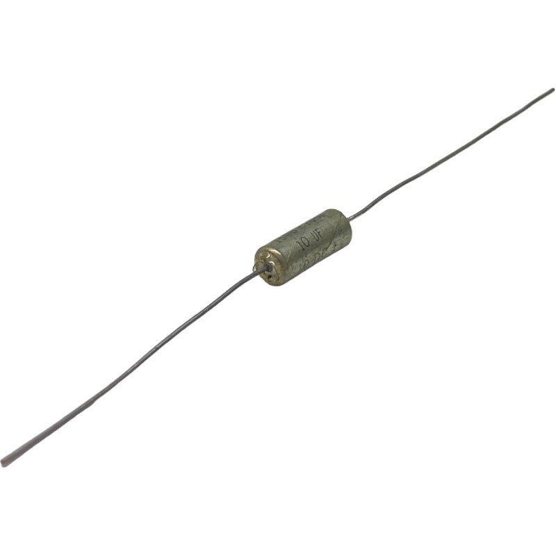 10uF 10V Axial Tantalum Capacitor 150D Sprague 12.5x5mm