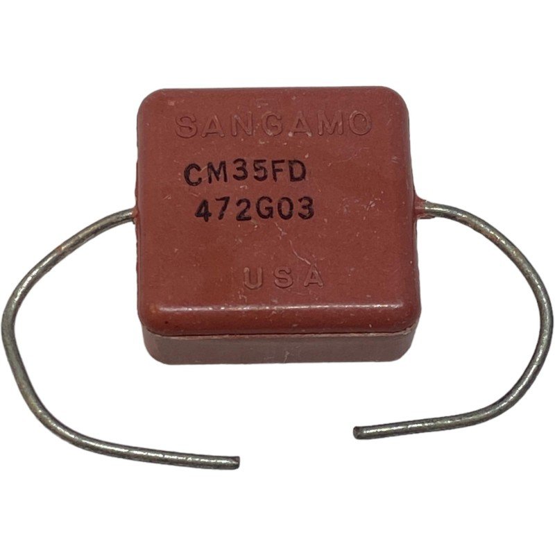 4.7nF 4700pF 500V Axial Mica Film Capacitor CM35FD472G03 Sangamo
