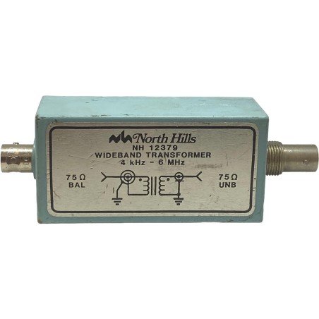 NH12379 North Hills 4kHz-6Mhz 75OHM Wideband Transformer