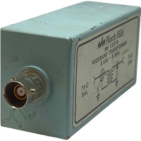 NH12379 North Hills 4kHz-6Mhz 75OHM Wideband Transformer