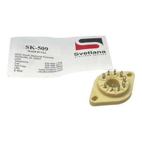 SK-509 Svetlana Electron Vacuum Tube Ceramic Socket For EL504 EL519
