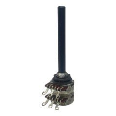 4.7Kohm 4K7 Logarithmic Double Potentiometer Solder Pins Radiohm