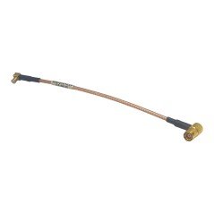 MCX (m) To SMB (f) Right Angle Coaxial Cable G90-074/14LF 15cm