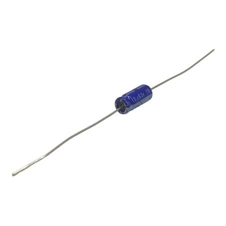 10uF 63V Axial Electrolytic Capacitor Nichicon 12x5mm