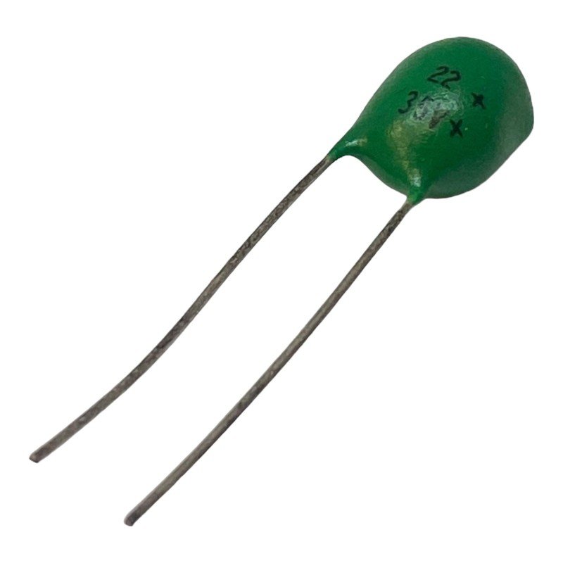 22uF 35V Radial Polarized Tantalum Capacitor Green Color