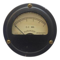 0-5mA DC Analog Panel Meter Ammeter MR36W156SPEC Burlington 88mm