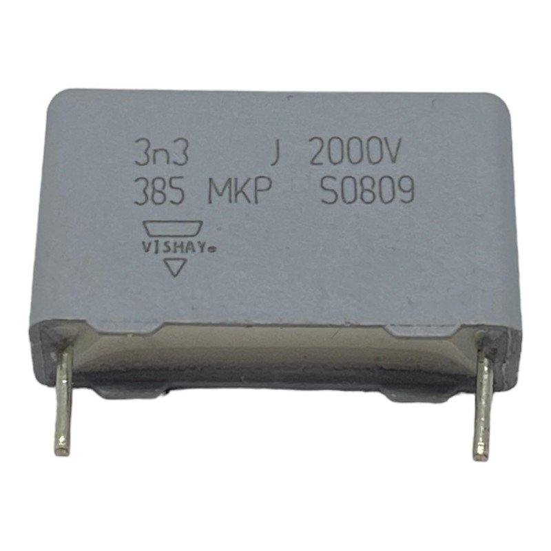 3.3nF 3300pF 2000V 2kV Radial Film Capacitor 385MKP Vishay 17.5x10.85mm