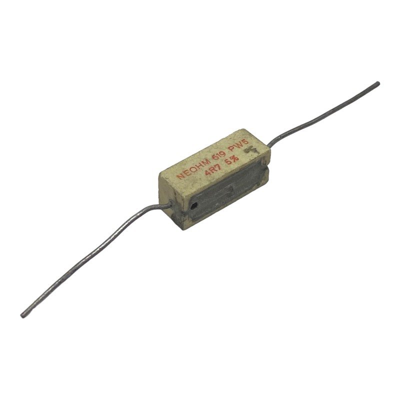 4.7Ohm 4R7 5W 5% Axial Wirewound Ceramic Cement Resistor PC5 Neohm