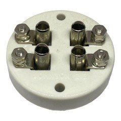 124-0213-001 Johnson Company 304TL VT129 4 Pin Ceramic Tube Socket