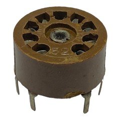 ECC81 12AT7 ECC82 EL84 Suvai 9 Pin Electron Vacuum Tube Ceramic Socket Made In Italy