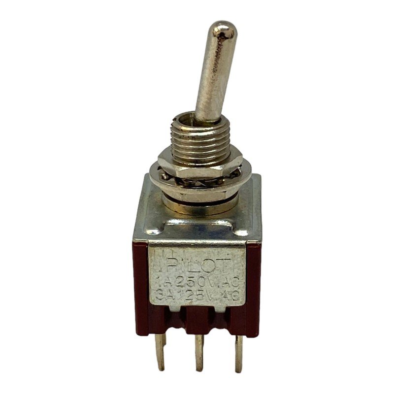 3301 Pilot 3PDT Toggle Switch (ON-ON) 1A/250Vac 3A/125Vac