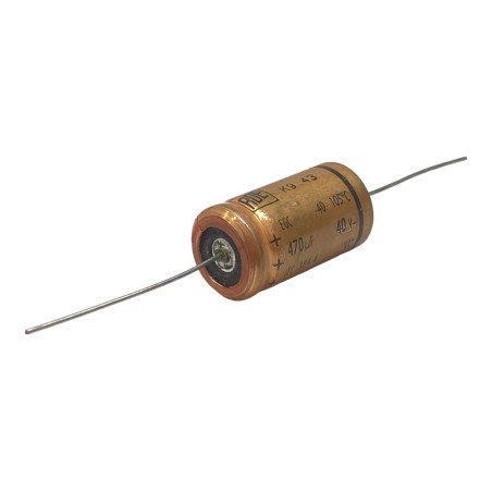 470uF 40V Axial Electrolytic Capacitor ROE 105C 30x16mm