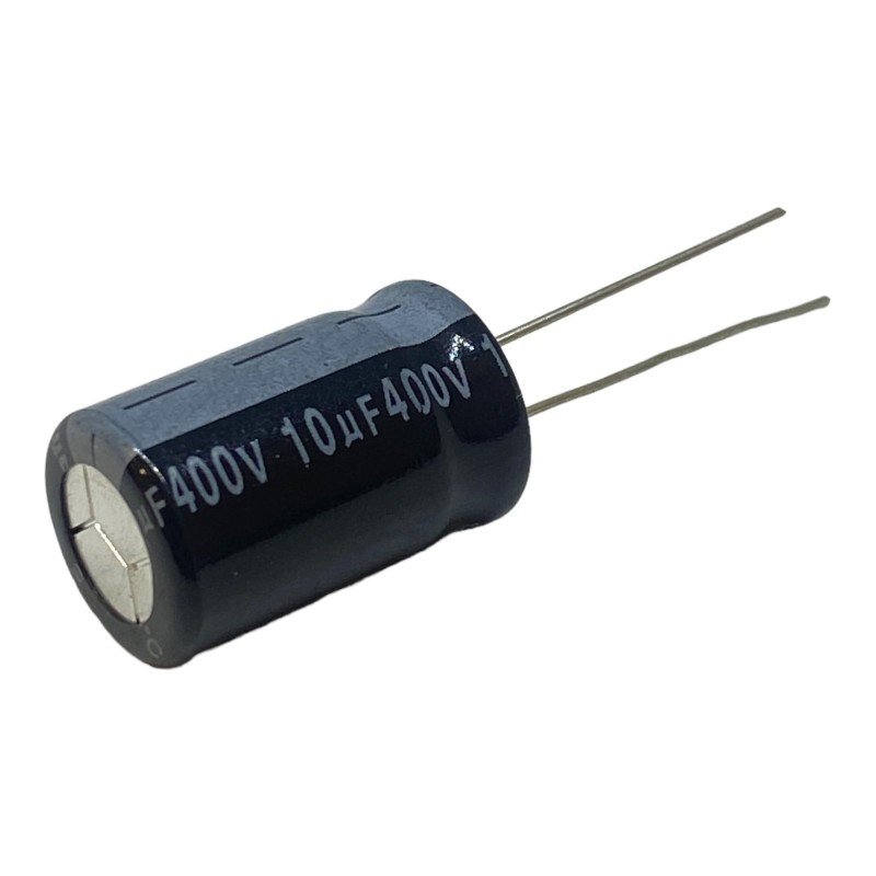 10uF 400V Radial Electrolytic Capacitor Jamicon 21x13mm