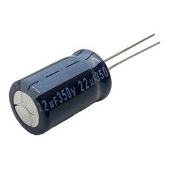 22uF 350V Radial Electrolytic Capacitor Jamicon 22x13mm