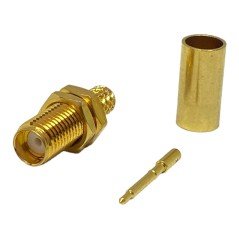 SMA (m) RP Coaxial Connector For RG58 Cable RSMA-FC-155