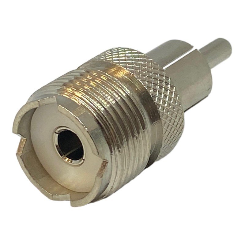 UHF VHF SO239 (f) To RCA (m) Coaxial Converter Adapter
