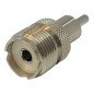 UHF VHF SO239 (f) To RCA (m) Coaxial Converter Adapter