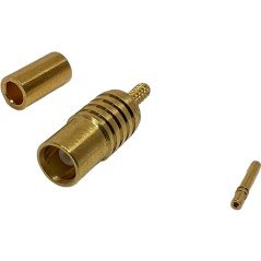 MCX6121A1-3GT30G-14-50 Amphenol MCX (f) Connector Crimp Coaxial RG178 RG196