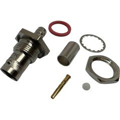 B6421B1-ND3G-62AU-75 Amphenol BNC F Crimp Connector for RG59 RG62