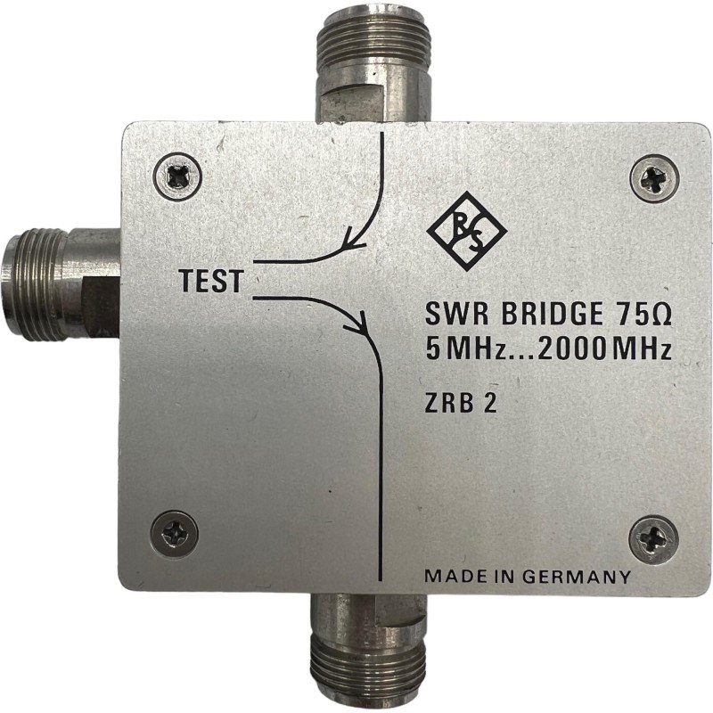 ZRB2 Rohde Schwarz SWR Bridge 5-2000Mhz 75Ohm