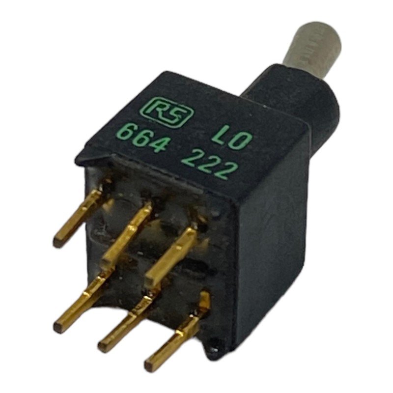 TL46P0050 APEM DPDT Toggle Switch PCB Mount (ON-ON) 664-222