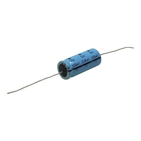330uF 25V Axial Electrolytic Capacitor Jamicon TK 31x13mm