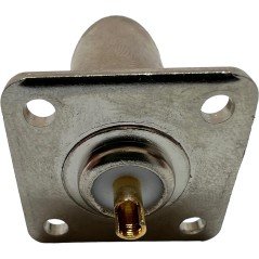 N type (f) Chassis - Panel Mount Right Angle Connector Teflon - Goldpin