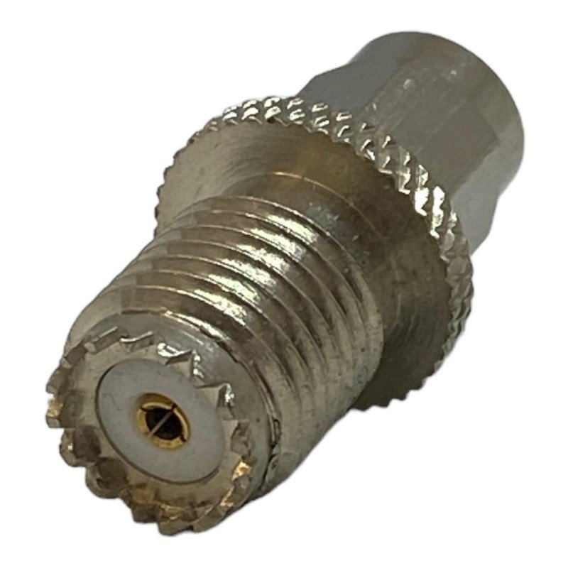 Mini UHF VHF SO239 (f) To SMA (m) Coaxial Converter Adapter