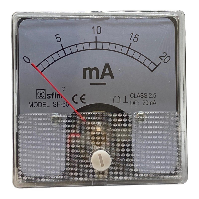 0-20mA DC Analog Panel Meter Ammeter SF-60 SFIM 60x60mm