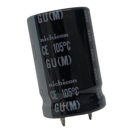 100uF 450V Radial Electrolytic Capacitor GU(M) Nichicon 105C 35x22mm