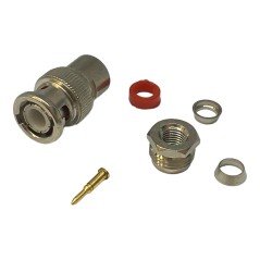 BNC (m) Coaxial Connector For RG58 Cable