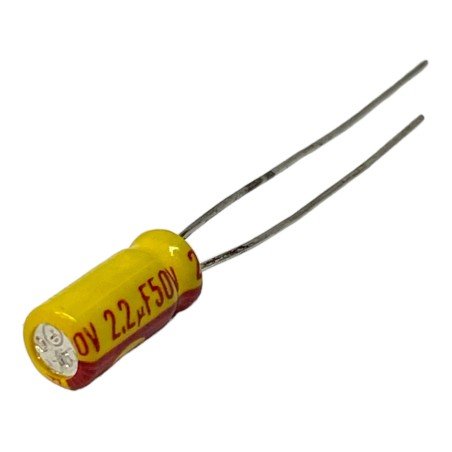 2.2uF 50V Radial Electrolytic Capacitor Frako 11x5mm
