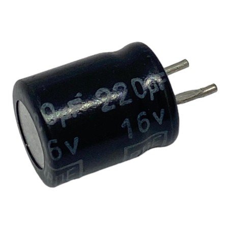 220uF 16V Radial Electrolytic Capacitor ROE 12.5x10mm