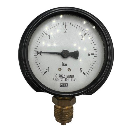 Pressure Gauge Manometer Stein / WIKA -1 to 5 Bar 6685-12-304-6348 C7072