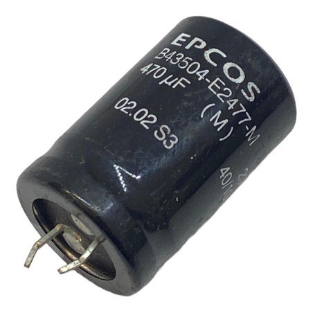 470uF 200V Radial Electrolytic Capacitor B43504-E2477-M Epcos 35x22mm