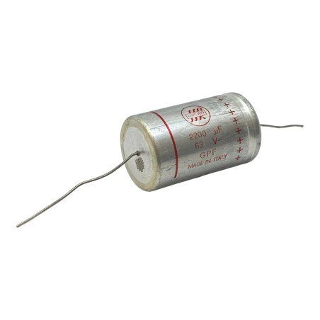 2200uF 63V Axial Electrolytic Capacitor GPF Ducati 41x25mm