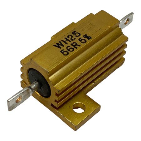 56Ohm 56R 25W 5% Axial Fixed Aluminium Power Wirewound Resistor WH25