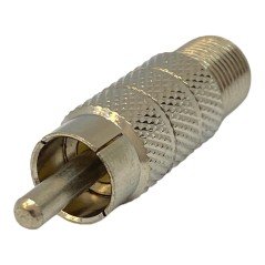 RCA (m) To F Type (f) Coaxial Converter Adapater