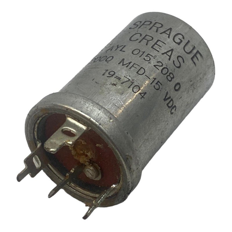 2000uF 15V Radial Fixed Capacitor Creas Sprague 41x28mm