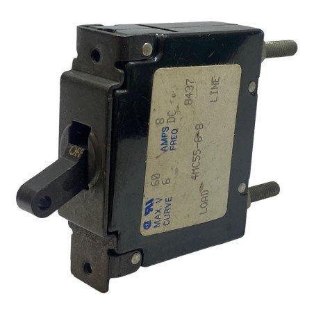 4MC55-6-8 1 Klixon Pole Circuit Breaker 60V/8A 5925-00-132-2207